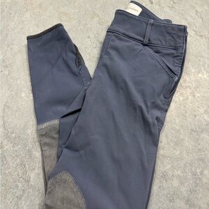 Tailored Sportsman Trophy Hunter Knee Patch Breech- French Blue side zip